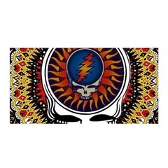 Grateful Dead Satin Wrap 35  X 70  by Jancukart