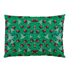 Beautiful Tropical Orchids Blooming Over Earth In Peace Pillow Case by pepitasart