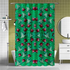 Beautiful Tropical Orchids Blooming Over Earth In Peace Shower Curtain 48  X 72  (small)  by pepitasart