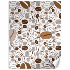 Brown Coffee Beans Pattern Canvas 12  X 16 