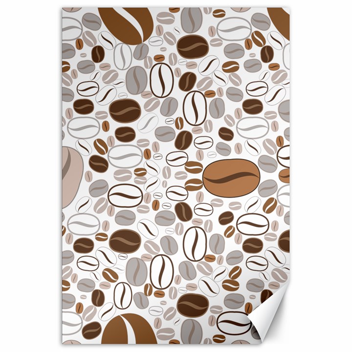 Brown Coffee Beans Pattern Canvas 20  x 30 