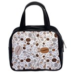 Brown Coffee Beans Pattern Classic Handbag (Two Sides) Front