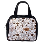 Brown Coffee Beans Pattern Classic Handbag (Two Sides) Back