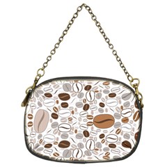 Brown Coffee Beans Pattern Chain Purse (two Sides) by Jancukart