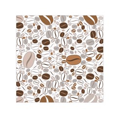 Brown Coffee Beans Pattern Square Satin Scarf (30  X 30 )