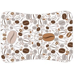 Brown Coffee Beans Pattern Velour Seat Head Rest Cushion