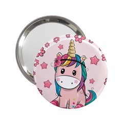 Cartoon Unicorn Fantasy 2 25  Handbag Mirrors by Jancukart