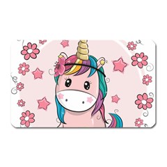 Cartoon Unicorn Fantasy Magnet (rectangular)