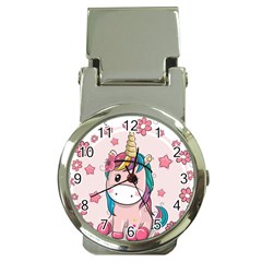 Cartoon Unicorn Fantasy Money Clip Watches by Jancukart