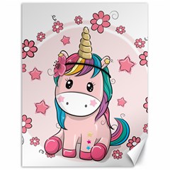 Cartoon Unicorn Fantasy Canvas 18  X 24 