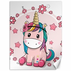 Cartoon Unicorn Fantasy Canvas 36  X 48 