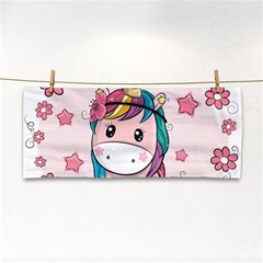 Cartoon Unicorn Fantasy Hand Towel