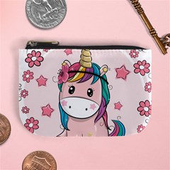 Cartoon Unicorn Fantasy Mini Coin Purse by Jancukart