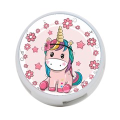 Cartoon Unicorn Fantasy 4-port Usb Hub (one Side) by Jancukart