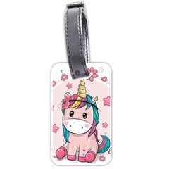 Cartoon Unicorn Fantasy Luggage Tag (two Sides)