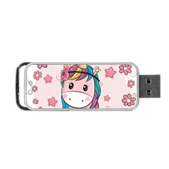 Cartoon Unicorn Fantasy Portable Usb Flash (two Sides)