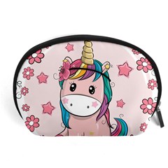 Cartoon Unicorn Fantasy Accessory Pouch (large)