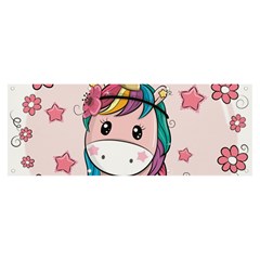 Cartoon Unicorn Fantasy Banner And Sign 8  X 3 