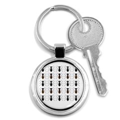 Ant Insect Pattern Cartoon Ants Key Chain (round) by Ravend