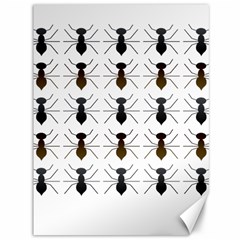 Ant Insect Pattern Cartoon Ants Canvas 36  X 48  by Ravend