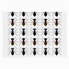 Ant Insect Pattern Cartoon Ants Large Glasses Cloth (2 Sides) by Ravend