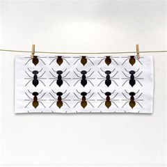 Ant Insect Pattern Cartoon Ants Hand Towel by Ravend