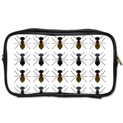 Ant Insect Pattern Cartoon Ants Toiletries Bag (two Sides) by Ravend