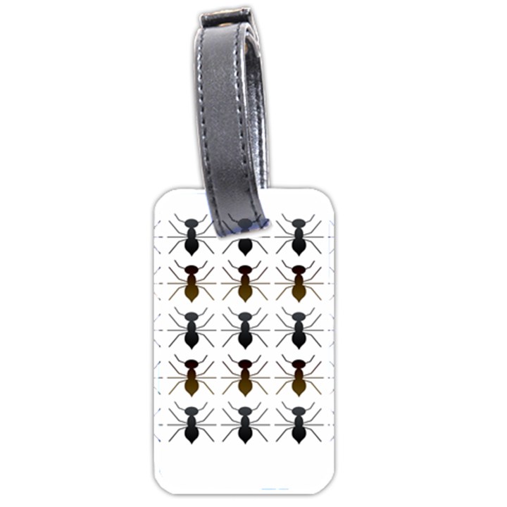 Ant Insect Pattern Cartoon Ants Luggage Tag (two sides)