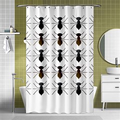 Ant Insect Pattern Cartoon Ants Shower Curtain 48  X 72  (small)  by Ravend