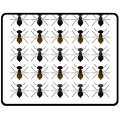 Ant Insect Pattern Cartoon Ants Double Sided Fleece Blanket (medium)  by Ravend