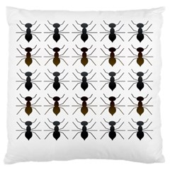 Ant Insect Pattern Cartoon Ants Large Flano Cushion Case (one Side) by Ravend