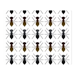 Ant Insect Pattern Cartoon Ants Double Sided Flano Blanket (large)  by Ravend