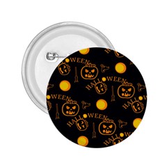 Halloween Background Pattern 2.25  Buttons