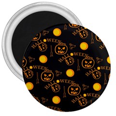 Halloween Background Pattern 3  Magnets