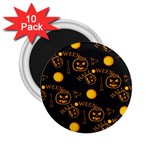 Halloween Background Pattern 2.25  Magnets (10 pack)  Front