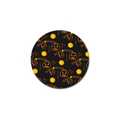 Halloween Background Pattern Golf Ball Marker