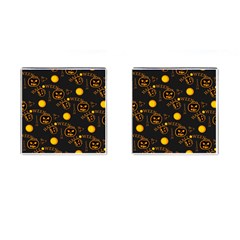 Halloween Background Pattern Cufflinks (Square)