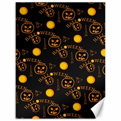 Halloween Background Pattern Canvas 12  x 16 