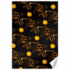 Halloween Background Pattern Canvas 12  X 18  by Ravend