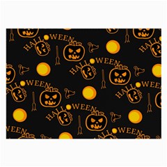 Halloween Background Pattern Large Glasses Cloth (2 Sides)