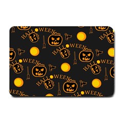 Halloween Background Pattern Small Doormat 