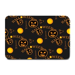 Halloween Background Pattern Plate Mats