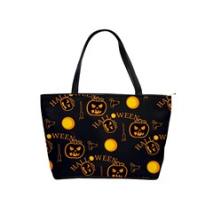 Halloween Background Pattern Classic Shoulder Handbag by Ravend