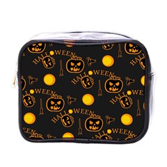 Halloween Background Pattern Mini Toiletries Bag (One Side)