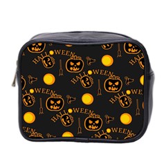 Halloween Background Pattern Mini Toiletries Bag (Two Sides)