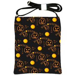 Halloween Background Pattern Shoulder Sling Bag