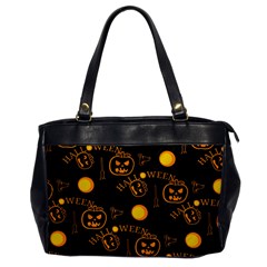 Halloween Background Pattern Oversize Office Handbag