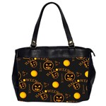 Halloween Background Pattern Oversize Office Handbag (2 Sides) Front