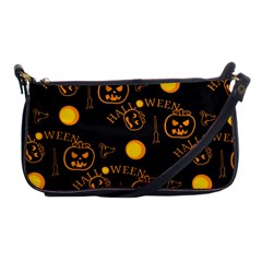 Halloween Background Pattern Shoulder Clutch Bag