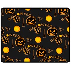 Halloween Background Pattern Fleece Blanket (Medium) 